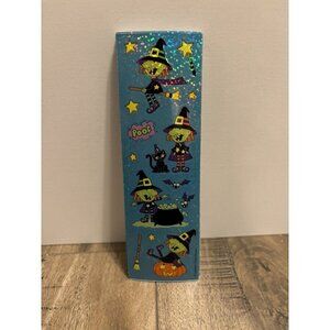 SandyLion Stickers Prismatic Halloween Witch Pumpkin Cauldron Broom